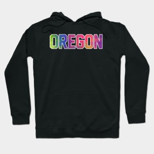 Oregon Tie Dye Jersey Letter Hoodie